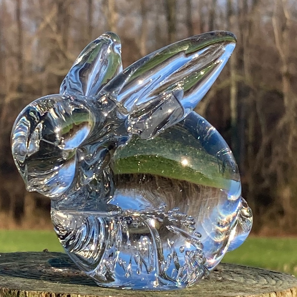 Dazzling Vintage Leonard Art Glass Bunny - Picture 2 of 13